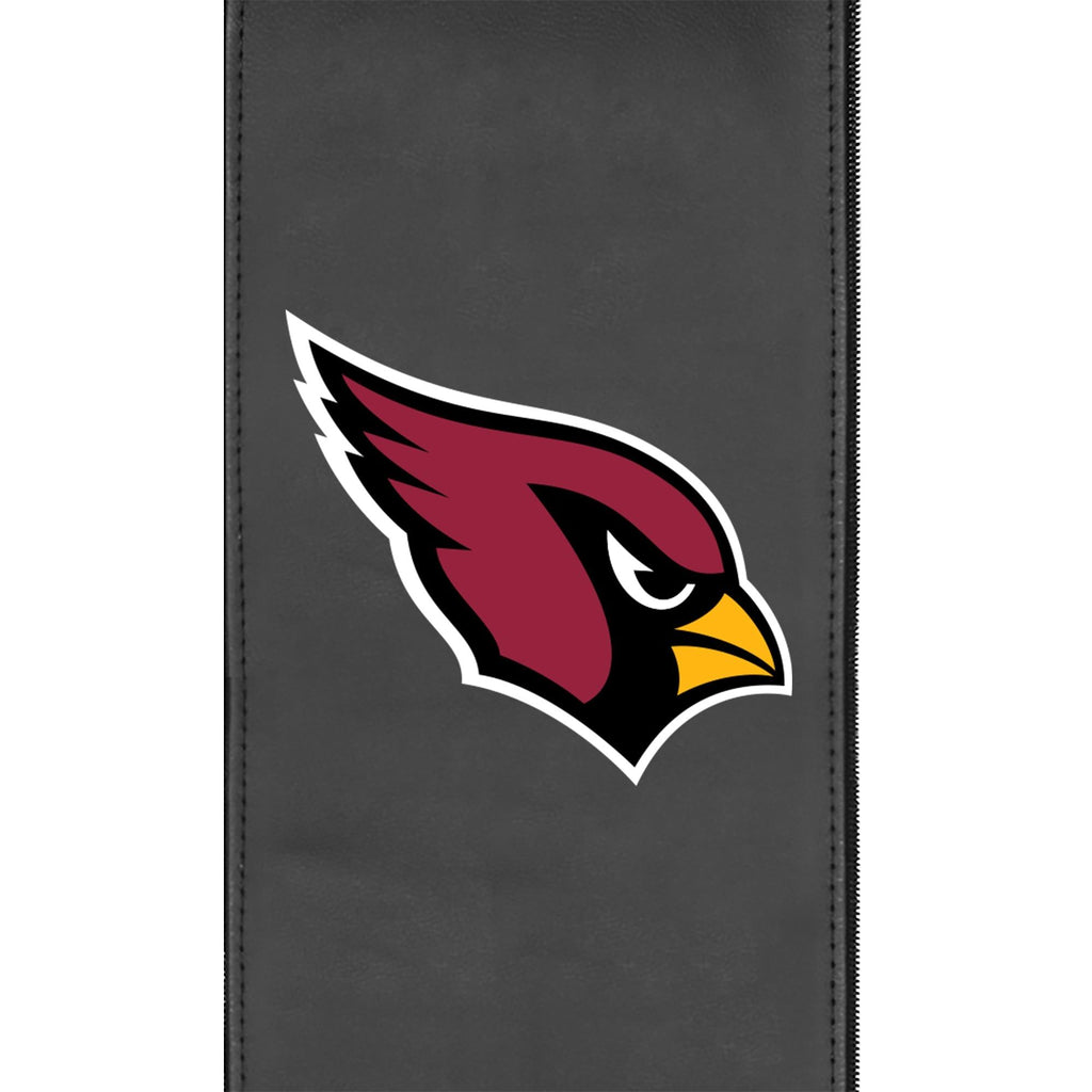 Silver Loveseat with Arizona Cardinals Logo – Customizable Fan Cave Seating
