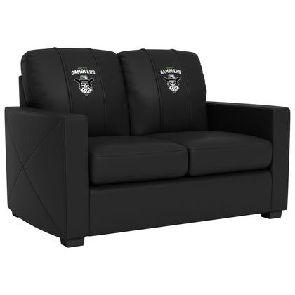 Austin Gamblers Silver Logo Loveseat