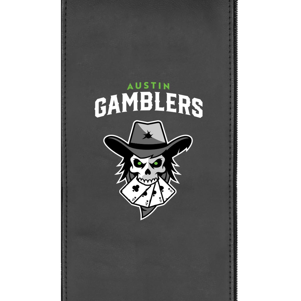 Austin Gamblers Silver Logo Loveseat