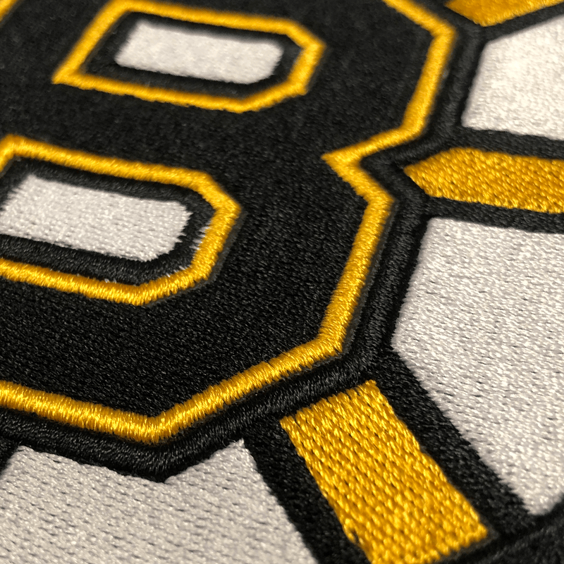 Silver Boston Bruins Logo Loveseat