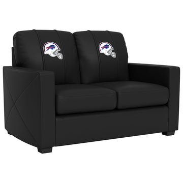 Silver Buffalo Bills Helmet Logo Loveseat