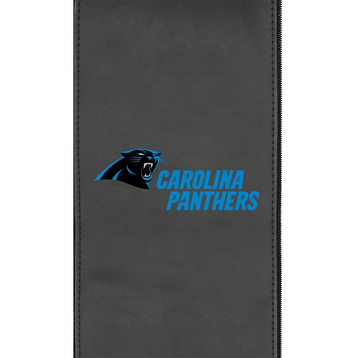 Silver Carolina Panthers Logo Loveseat