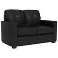 Silver Carolina Panthers Logo Loveseat