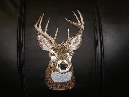 Silver Loveseat with Interchangeable Deer Head Logos