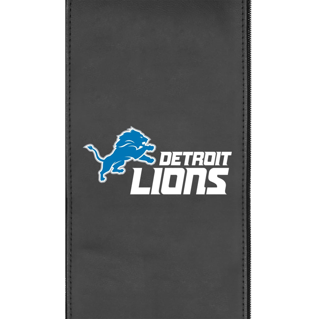 Silver Detroit Lions Secondary Logo Loveseat