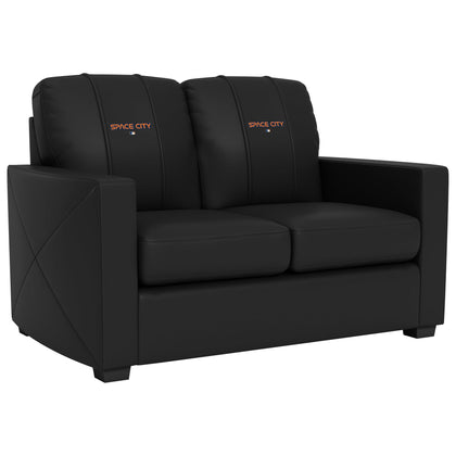 Silver Houston Astros City Connect Logo Loveseat