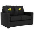 Silver Loveseat with Jimmie Johnson #48 Primary Logo