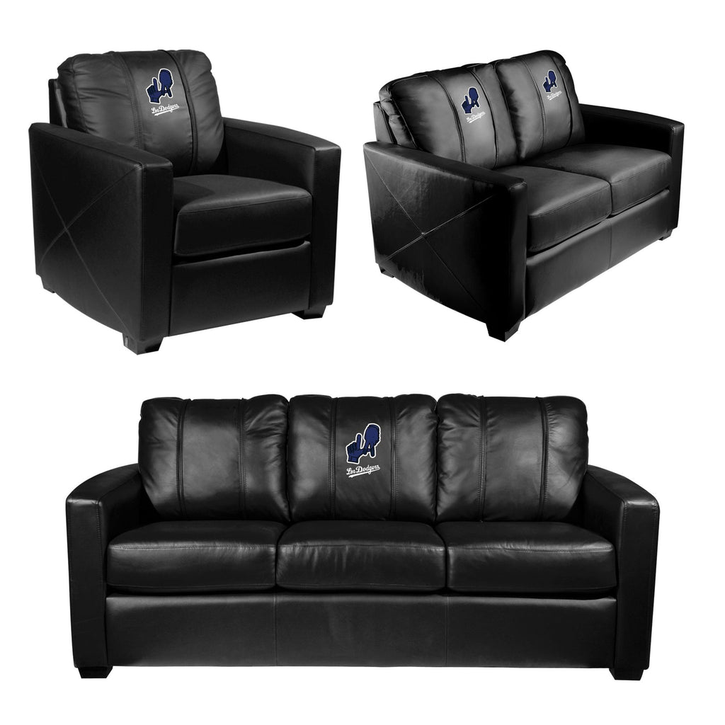Los Angeles Dodgers City Connect Loveseat with XZipit Logo System