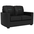 Miami Dolphins Silver Logo Loveseat