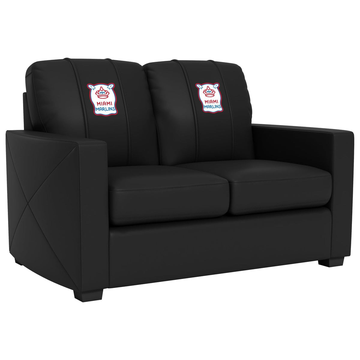 Miami Marlins City Connect Silver Loveseat