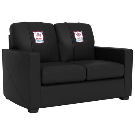 Miami Marlins City Connect Silver Loveseat