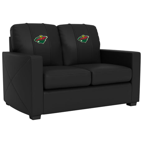 Minnesota Wild Silver Logo Loveseat