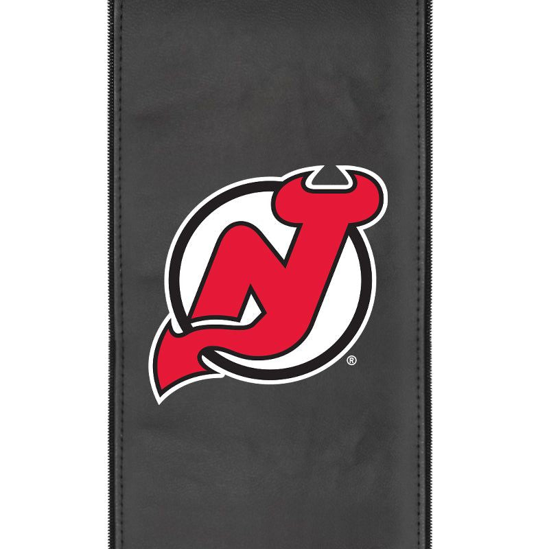 Silver New Jersey Devils Loveseat with Interchangeable Logos