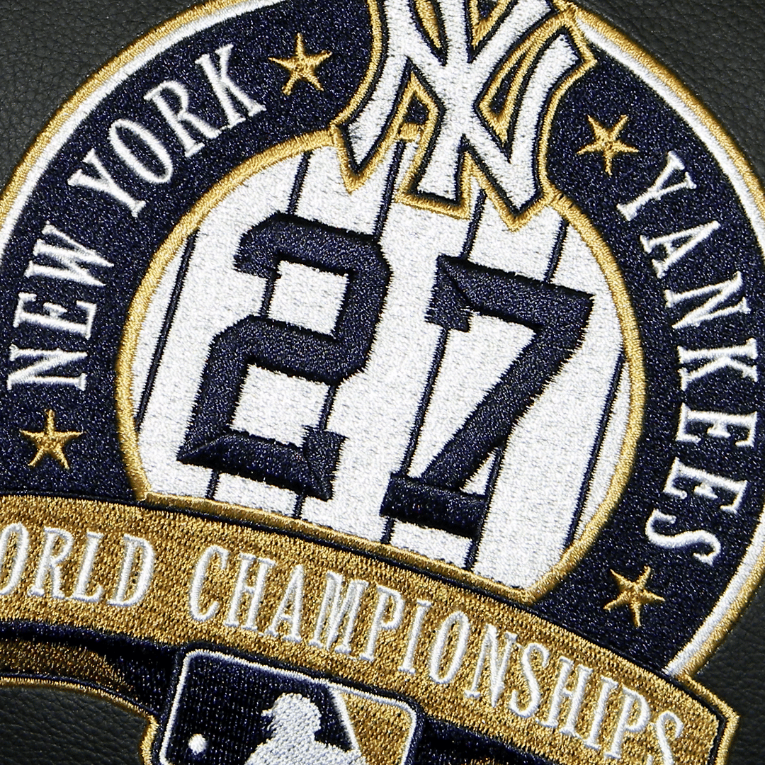 Silver New York Yankees 27th Championship Loveseat