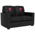 Silver Philadelphia Phillies Logo Loveseat