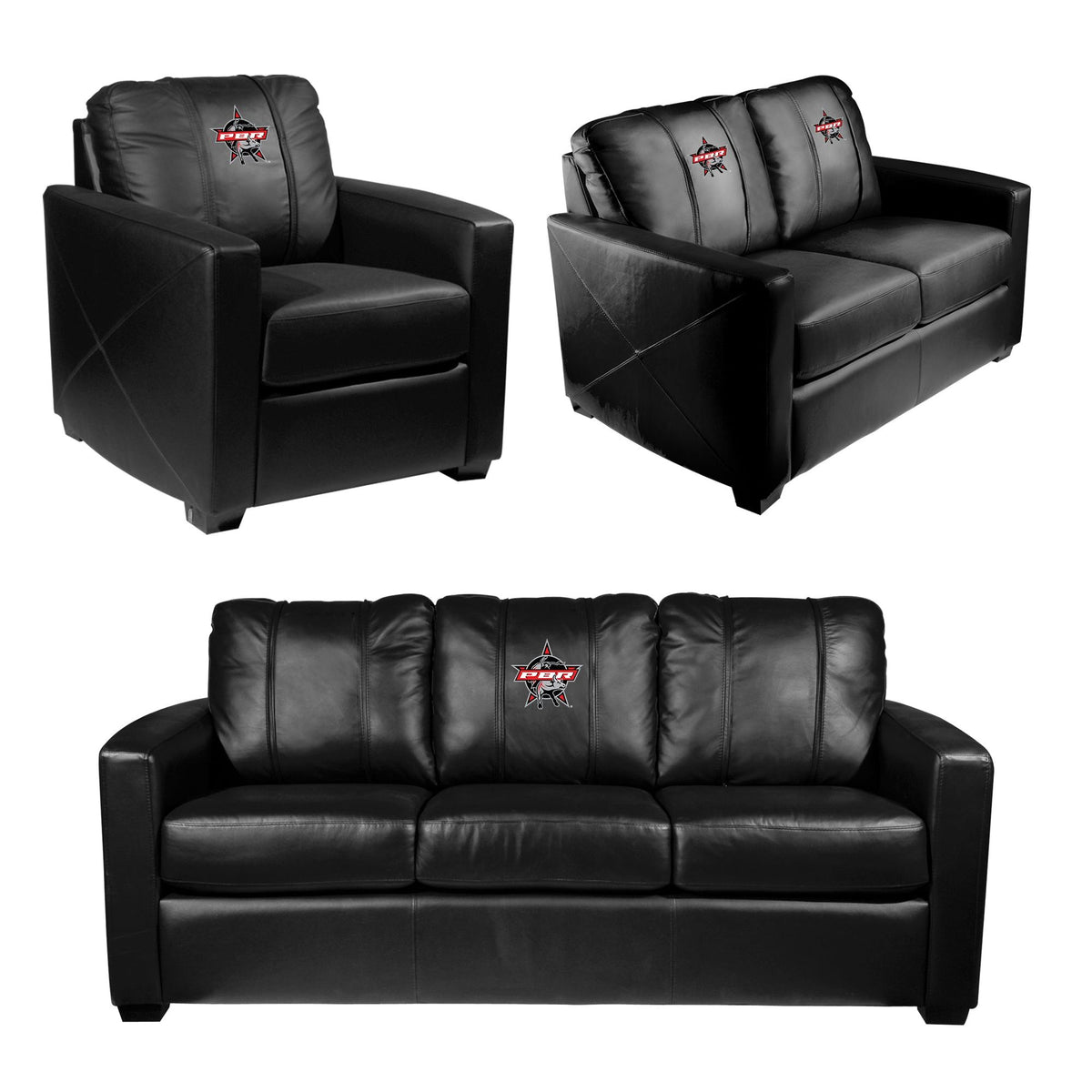 Professional Bull Riders Silver Series Loveseat