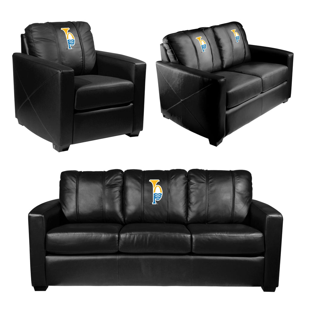 St. Louis Blues Tertiary Logo Silver Loveseat
