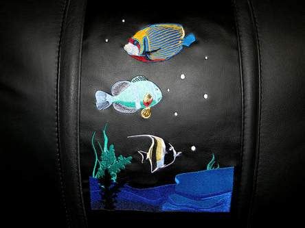 Silver Loveseat with Under The Sea Logo Panels