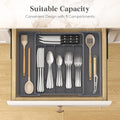 Expandable Silverware Drawer Organizer for Spoons, Forks, and Knives