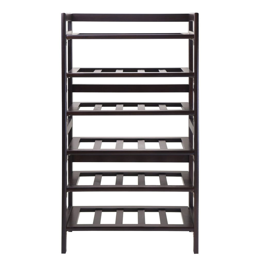 Silvi Wine Rack in Warm Antique Walnut