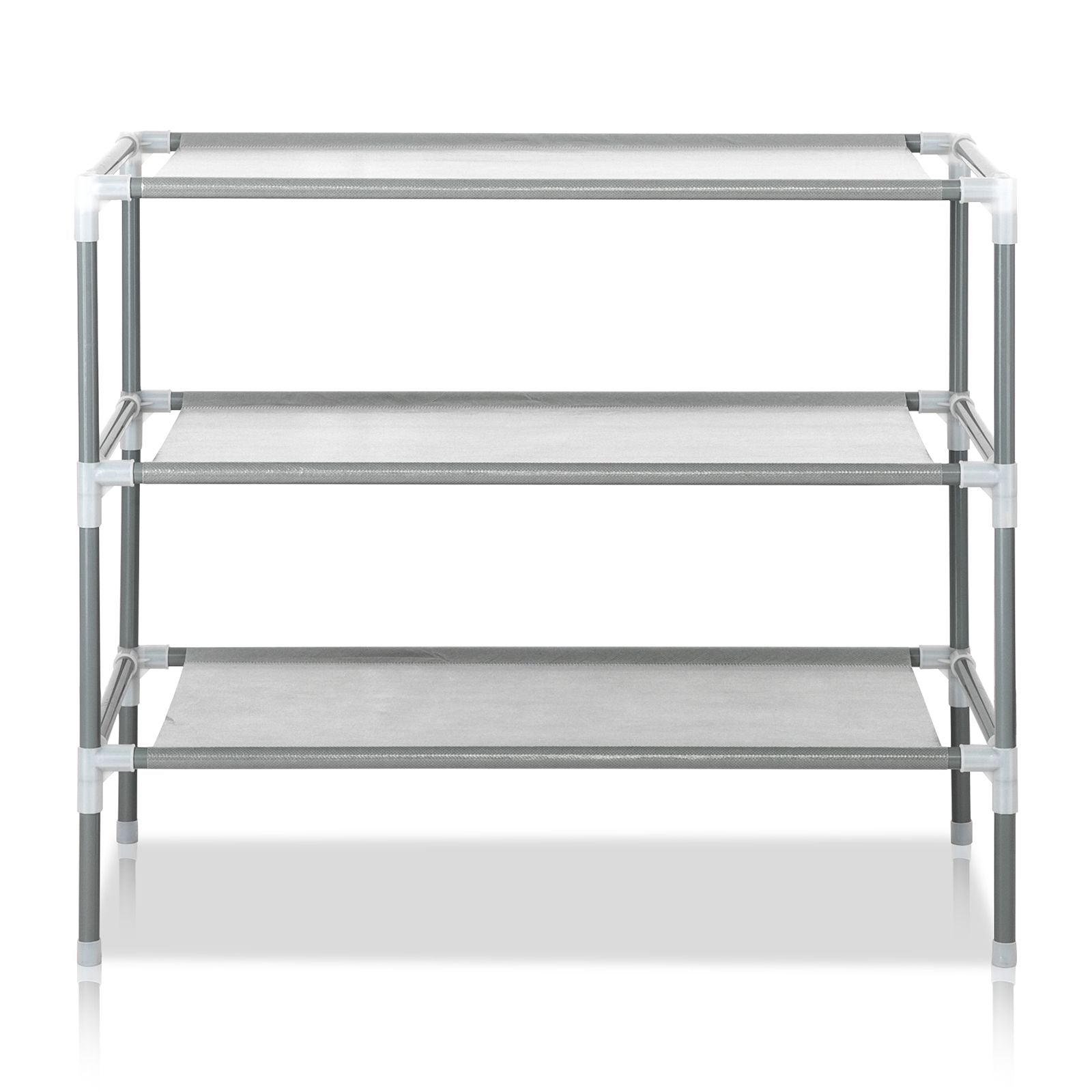 Simple Assembly 3-Tier Non-Woven Fabric Shoe Rack