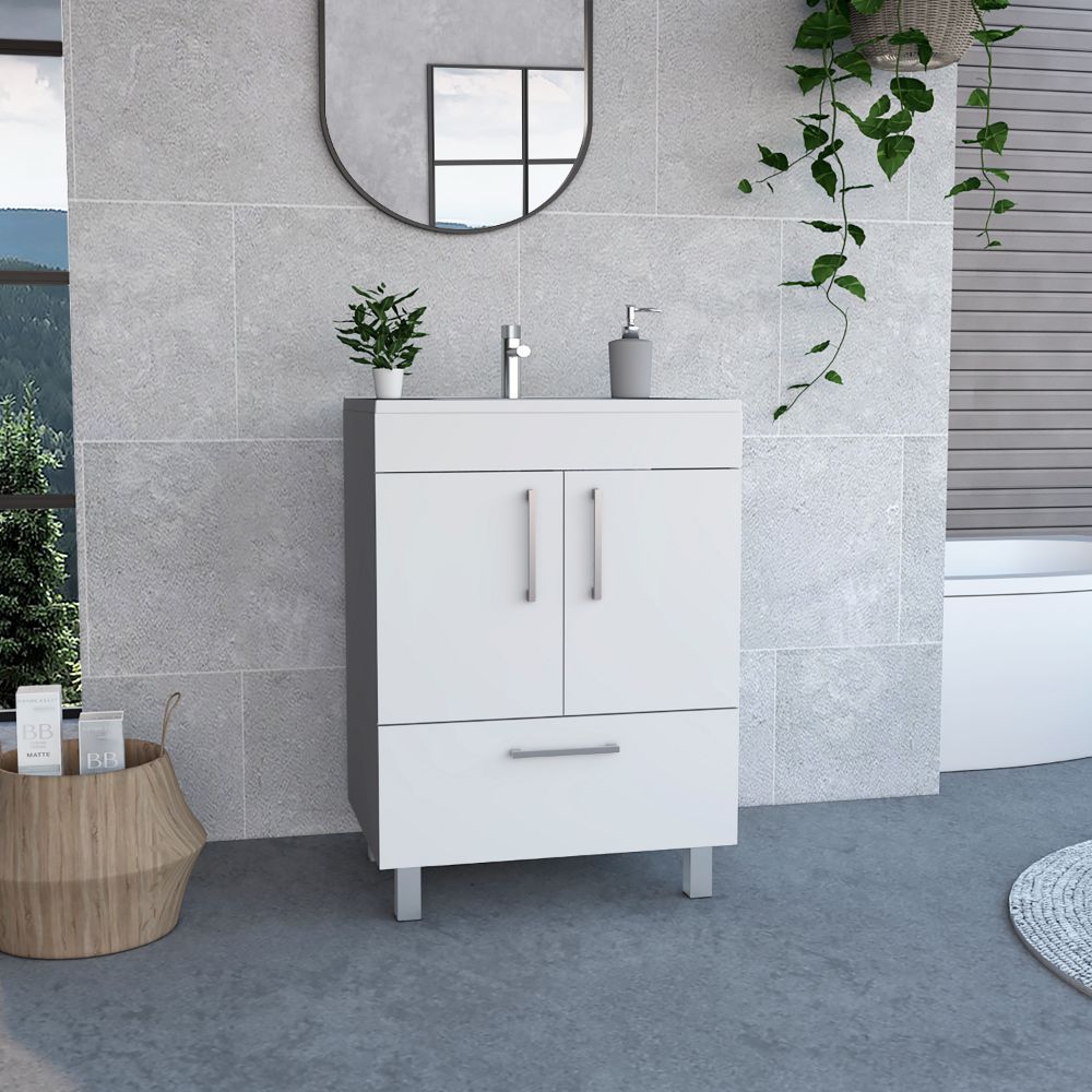 Mayorca White Single Bathroom Vanity
