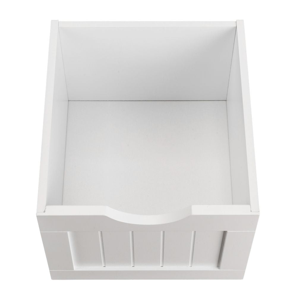 Single Door Bathroom Storage Cabinet with Four Drawers in White