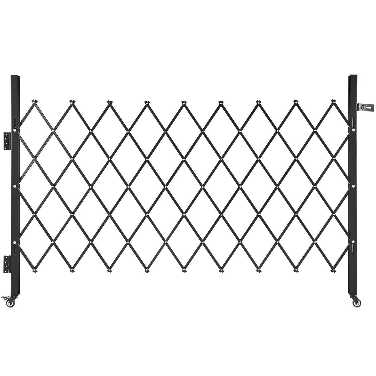 Lockable Folding Scissor Gate with Swivel Casters