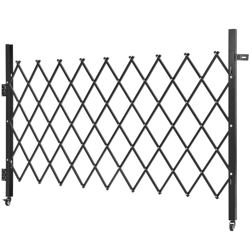 Lockable Folding Scissor Gate with Swivel Casters