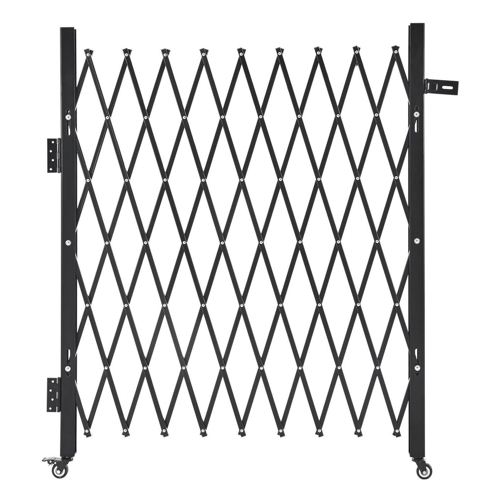 Lockable Folding Scissor Gate with Swivel Casters