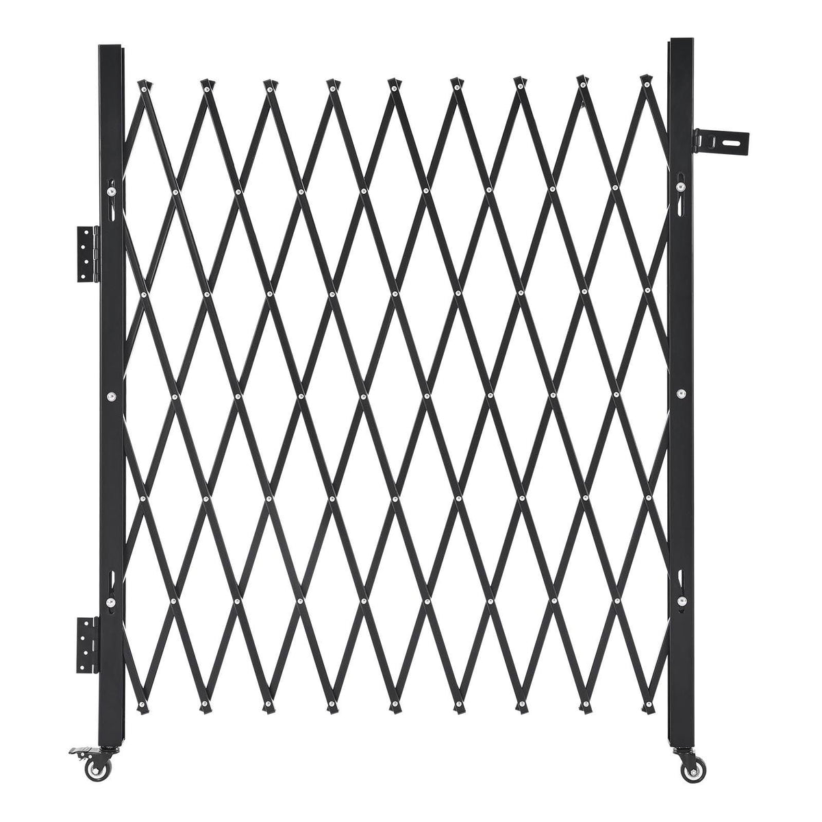 Lockable Folding Scissor Gate with Swivel Casters