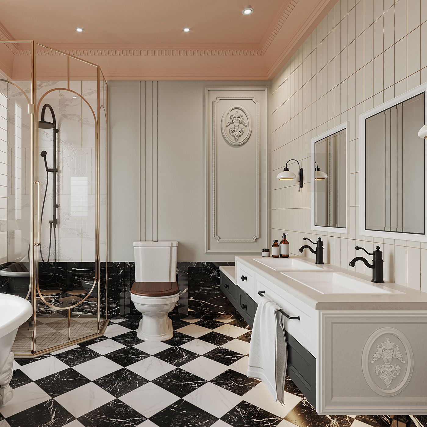 Antique-Inspired Matte Black Single-Handle Bathroom Faucet