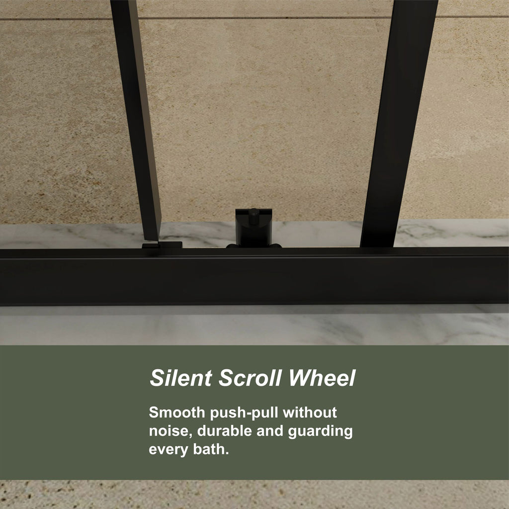 Frameless Reversible Sliding Shower Door