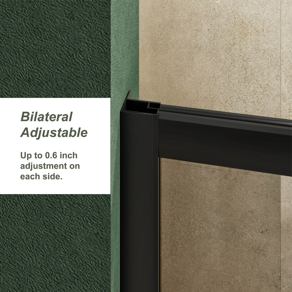 Frameless Reversible Sliding Shower Door
