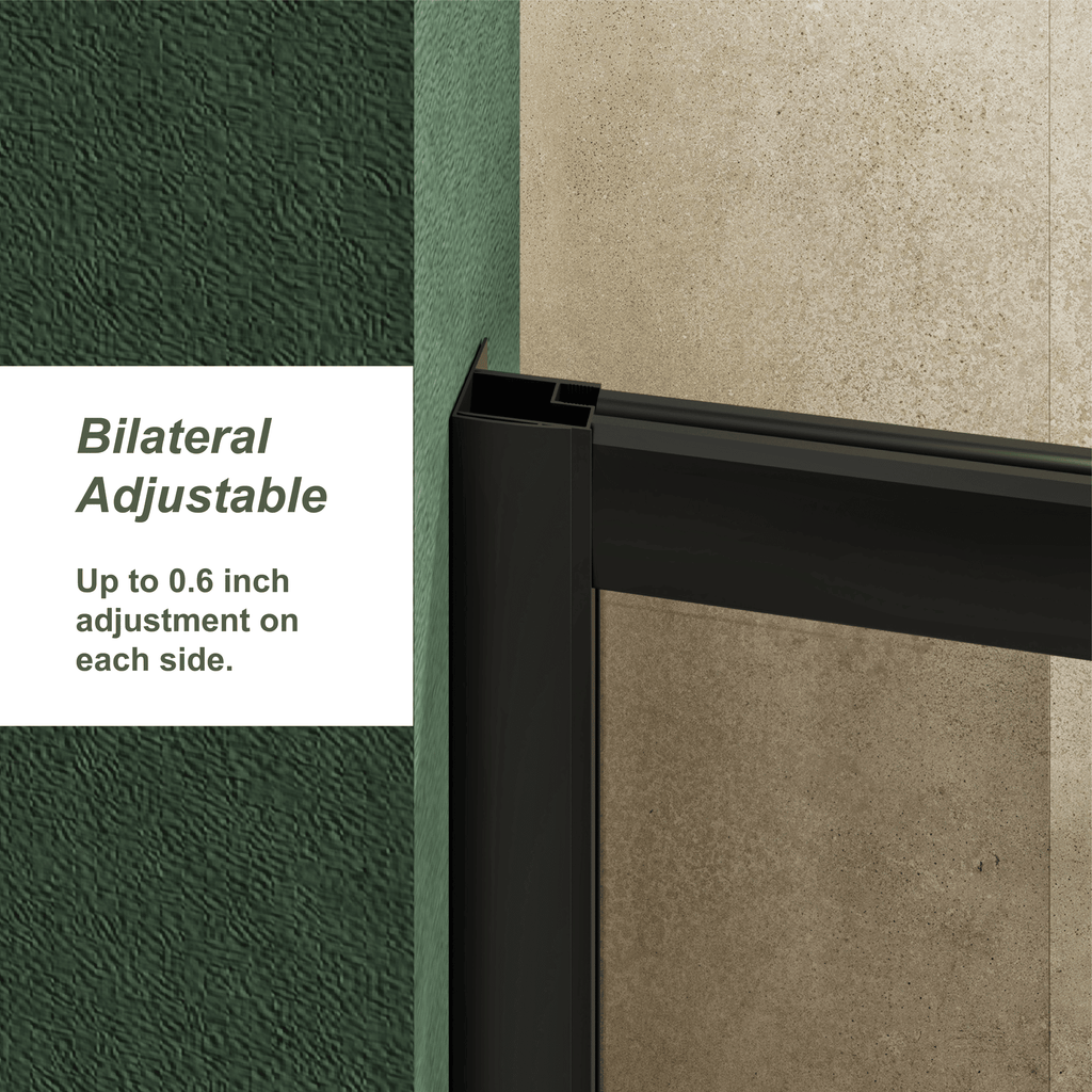 Frameless Reversible Sliding Shower Door