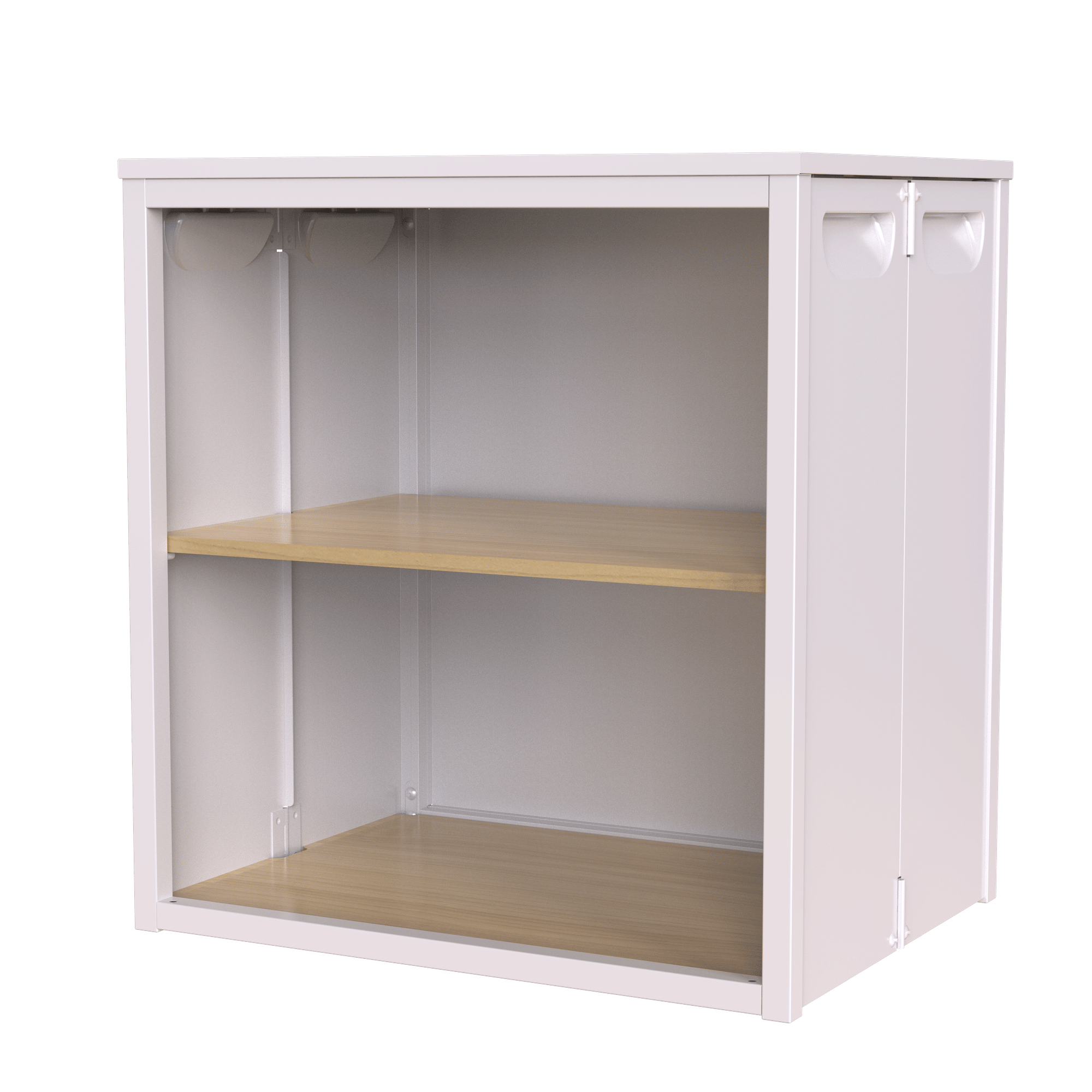 Foldable Steel-Wood Cabinet with Anti-Slip Design – Easy DIY Storage with Door