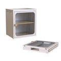 Foldable Steel-Wood Cabinet with Anti-Slip Design – Easy DIY Storage with Door