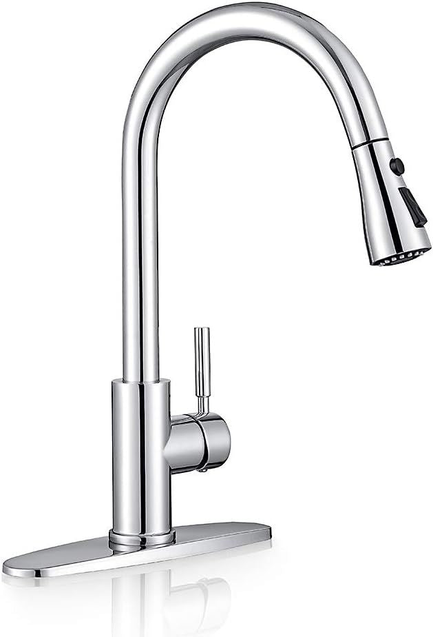 Polished Chrome Pull-Down Kitchen Faucet