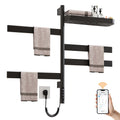 Smart Rotating Heated Towel Rack with WiFi and Voice Control