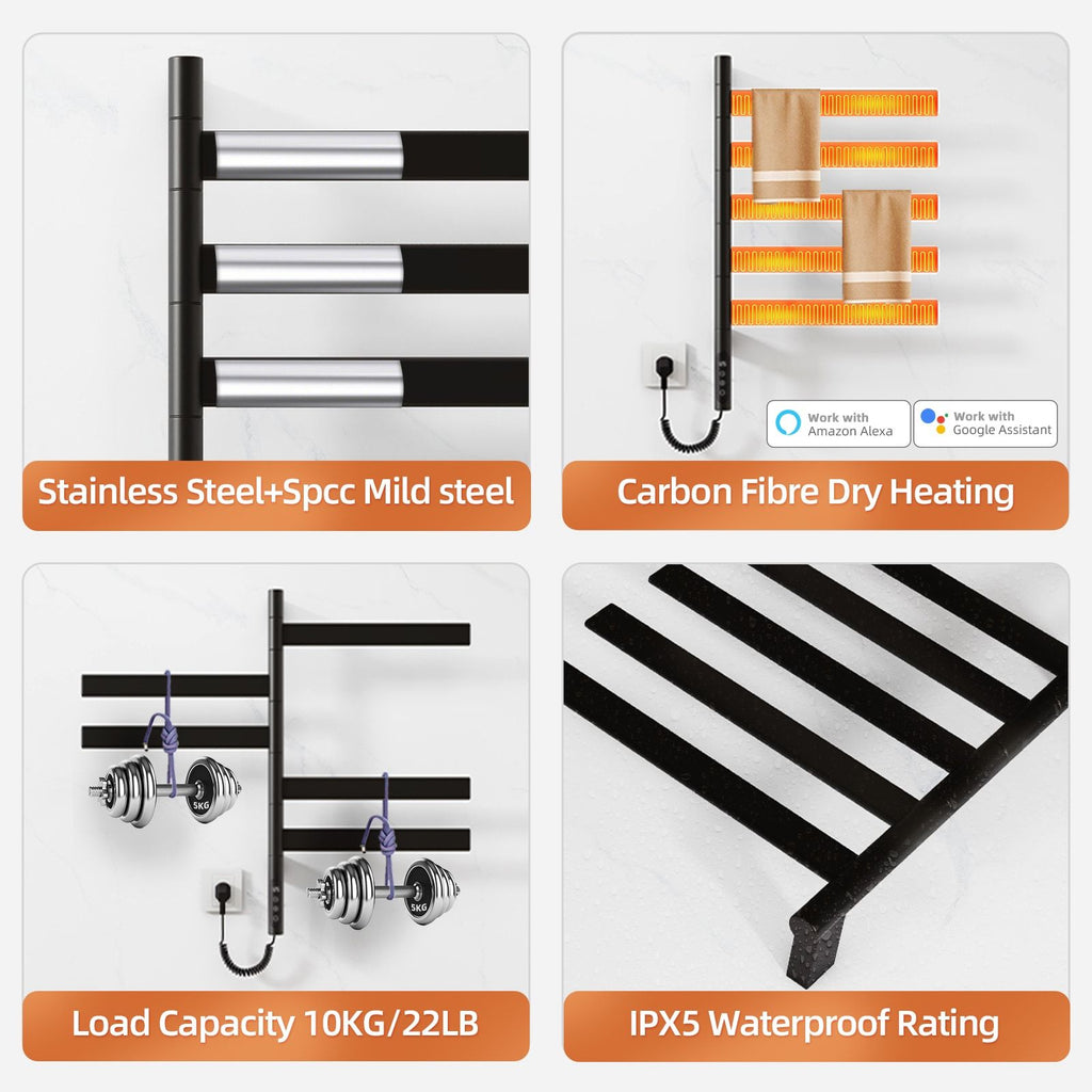 Smart Rotating Wall-Mounted Towel Warmer