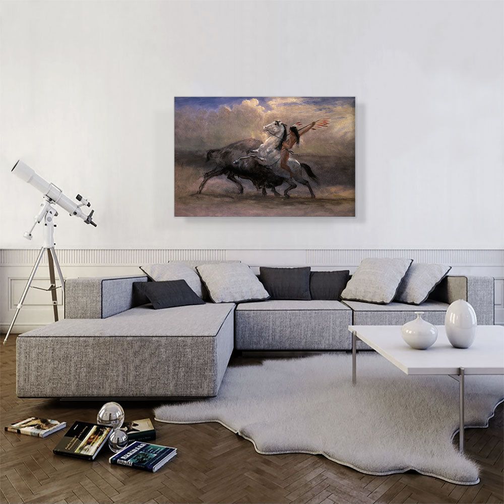 Sketch for The Last of the Buffalo Wall Art