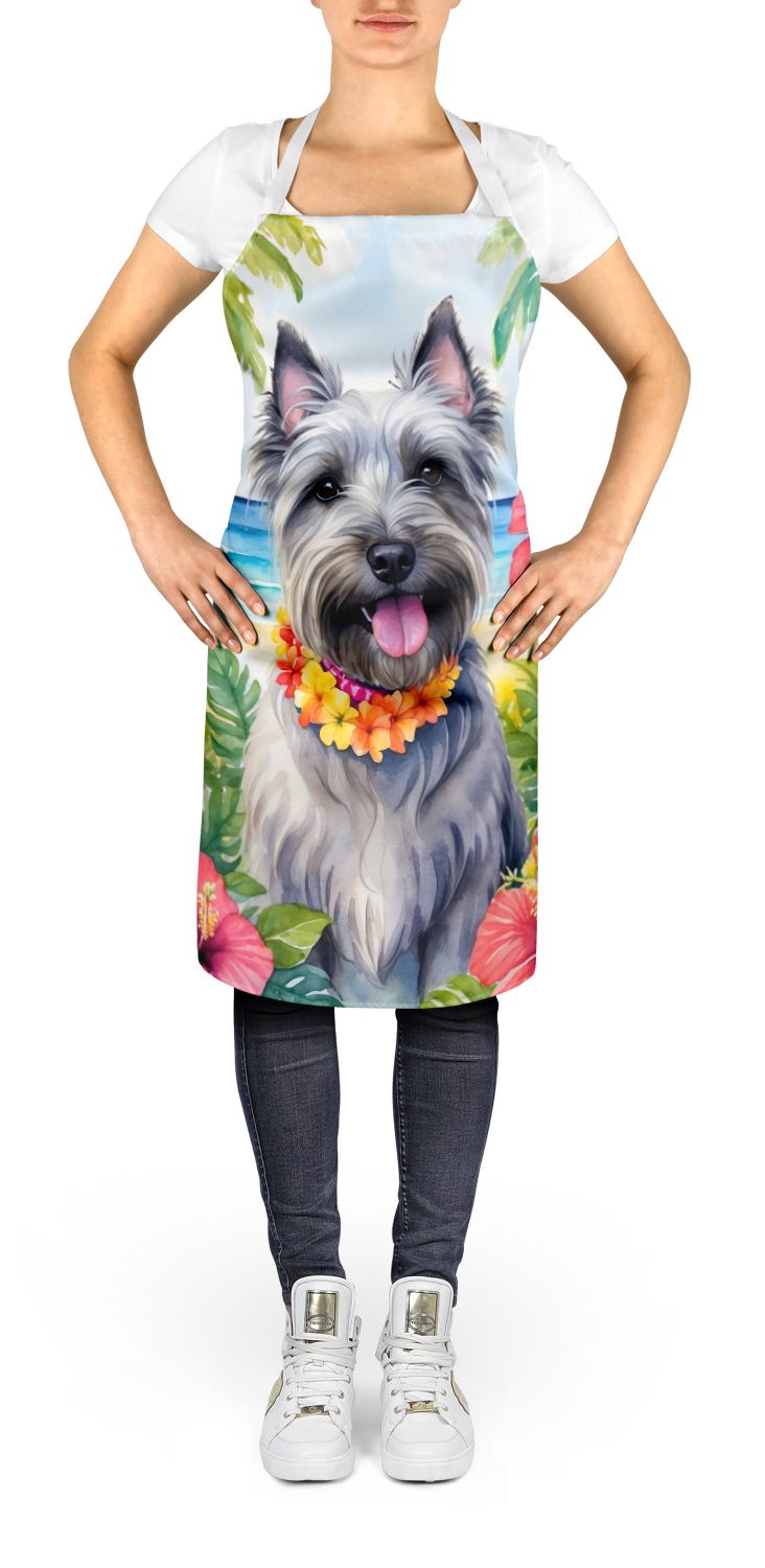 Skye Terrier Luau Bib Apron for Kitchen and Crafts