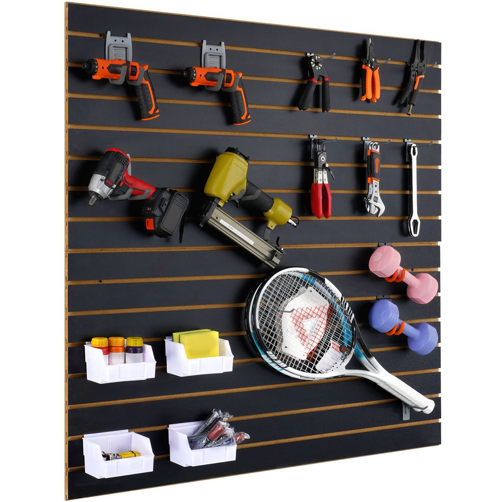 Slatwall Panels, x Black Garage Wall Panels 24"H x 48"L (Set of 2 Panels), practical Gara