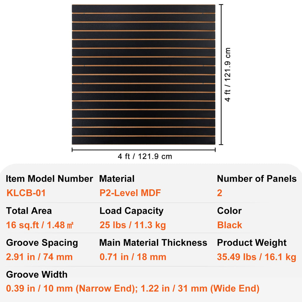 Slatwall Panels, x Black Garage Wall Panels 24"H x 48"L (Set of 2 Panels), practical Gara