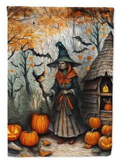 Spooky Halloween House Flag - Double-Sided Decorative Banner for Porch or Yard