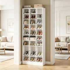 Freestanding Shoe Cabinet with Removable Shelves for Entryway
