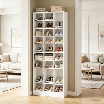 Freestanding Shoe Cabinet with Removable Shelves for Entryway