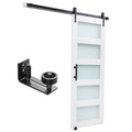 Sliding Barn Door with Hardware Kit – MDF Panel, water-ready PVC Coating