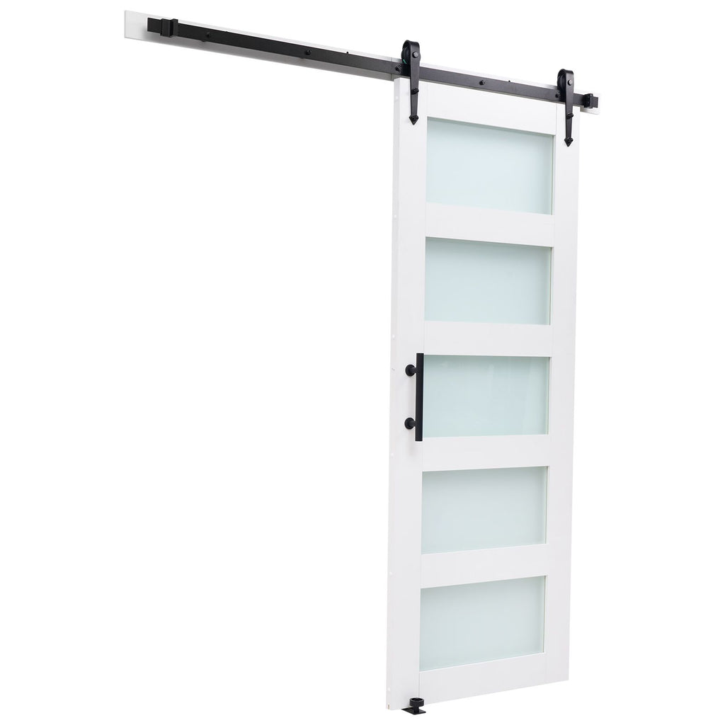 Sliding Barn Door with Hardware Kit – MDF Panel, water-ready PVC Coating