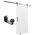 VEVOR White H-Frame Sliding Barn Door with Hardware Kit